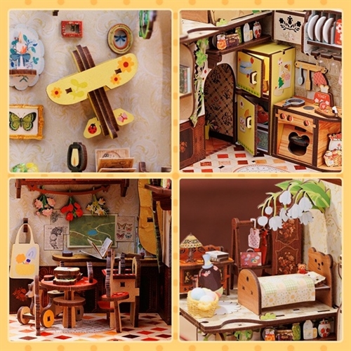 Book Nook - Mole\'s Apartment - 3D Puslespil